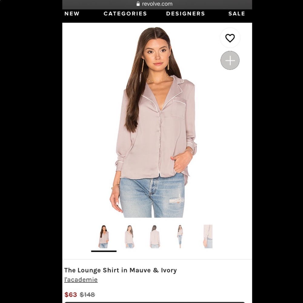 L’Academie Lounge Shirt sz Small